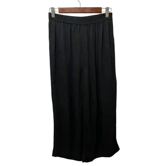 Kate Spade Syanna Wile Leg Viscose Pants Size Small Elastic Waist Side Pockets - Picture 1 of 9